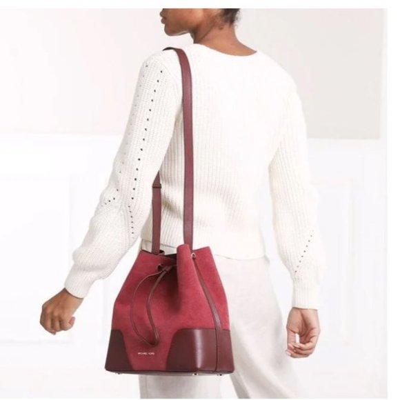 NWT Michael Kors Cary Suede and Leather - Picture 2 of 11